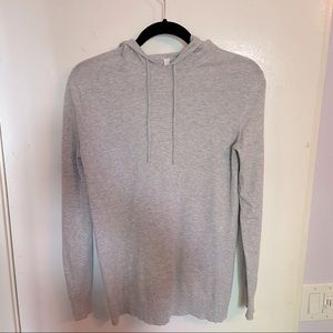 Light Gray Pullover Hoodie Sweater by Babaton